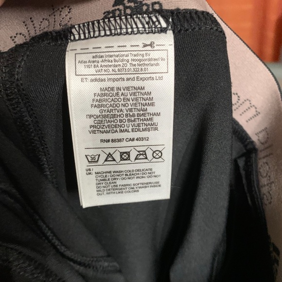 🔵 Stella McCarthy X Adidas black leggings with compression like new XS - Picture 9 of 10